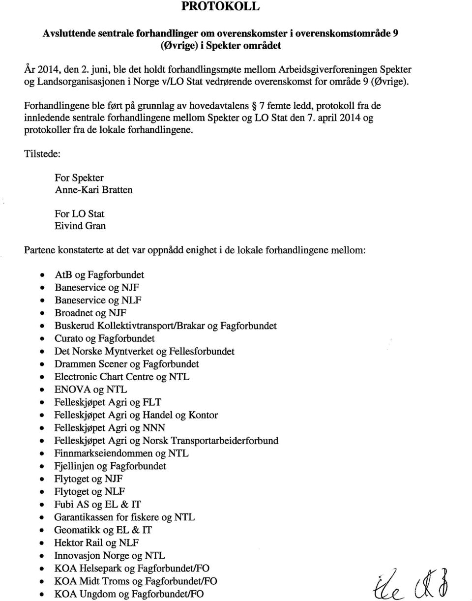 Forhandlingene ble ført på grunnlag av hovedavtalens 7 femte ledd, protokoll fra de innledende sentrale forhandlingene mellom Spekter og LO Stat den 7.