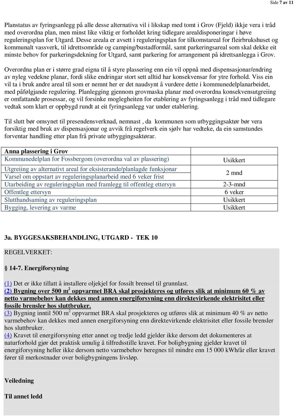 Desse areala er avsett i reguleringsplan for tilkomstareal for fleirbrukshuset og kommunalt vassverk, til idrettsområde og camping/bustadformål, samt parkeringsareal som skal dekke eit minste behov