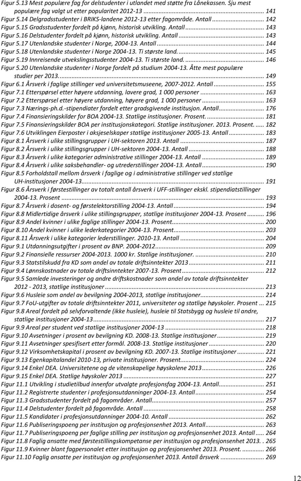 16 Delstudenter fordelt på kjønn, historisk utvikling. Antall... 143 Figur 5.17 Utenlandske studenter i Norge, 2004-13. Antall... 144 Figur 5.18 Utenlandske studenter i Norge 2004-13. Ti største land.