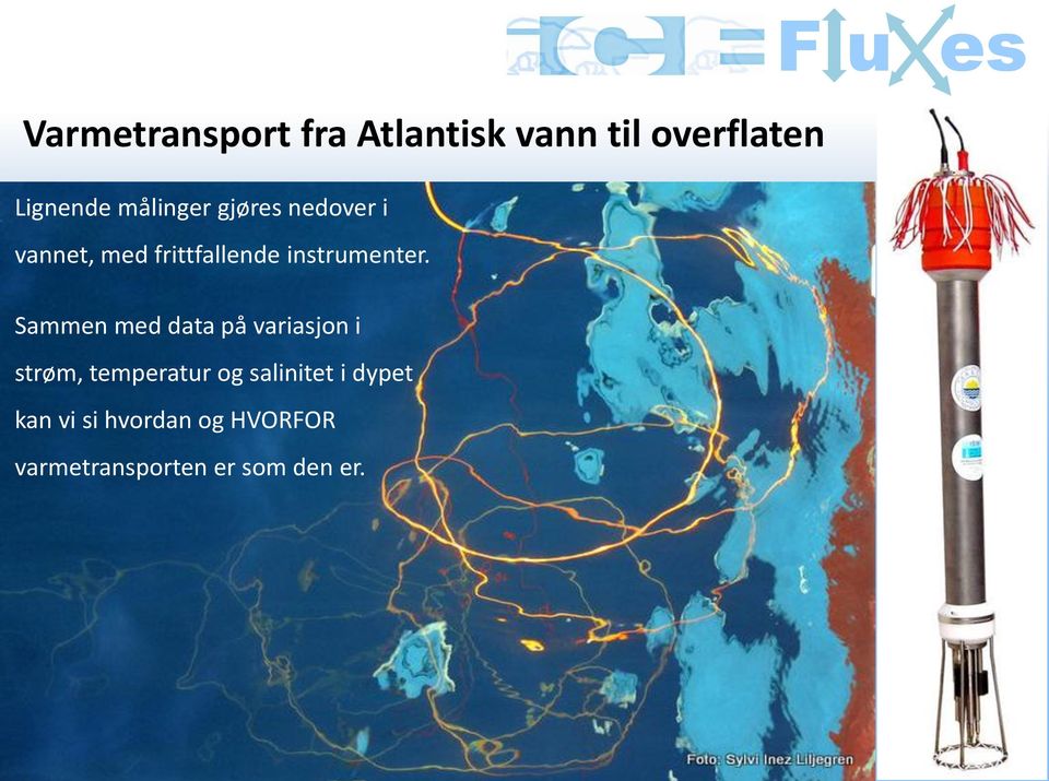 Sammen med data på variasjon i strøm, temperatur og salinitet i