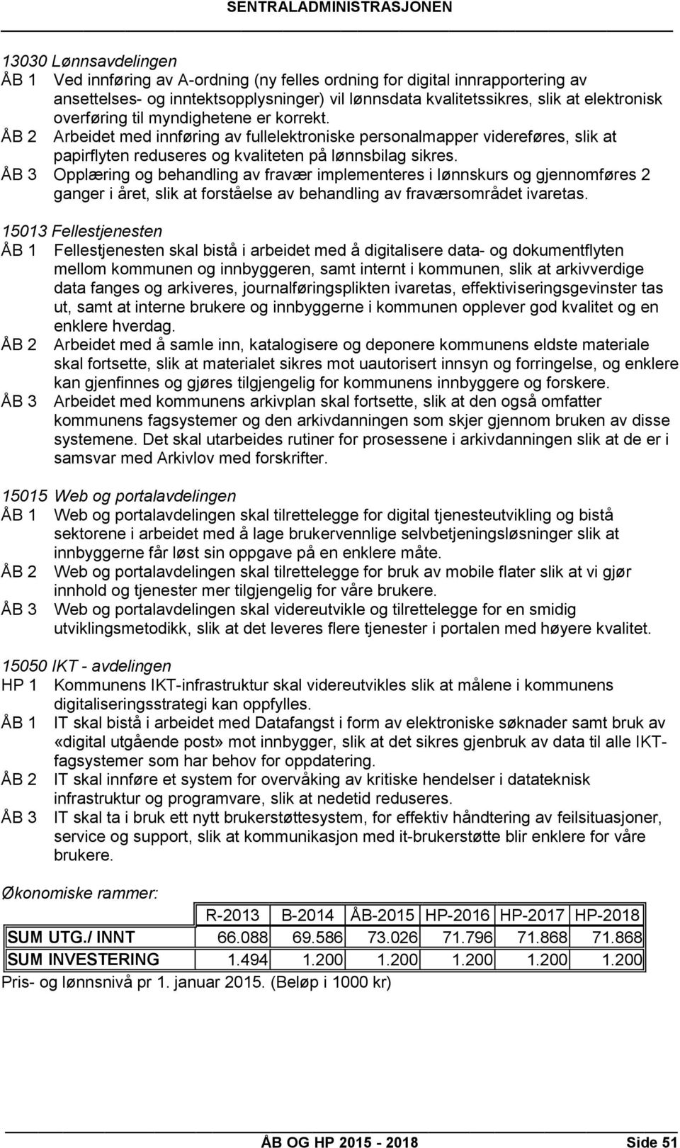 ÅB 3 Opplæring og behandling av fravær implementeres i lønnskurs og gjennomføres 2 ganger i året, slik at forståelse av behandling av fraværsområdet ivaretas.