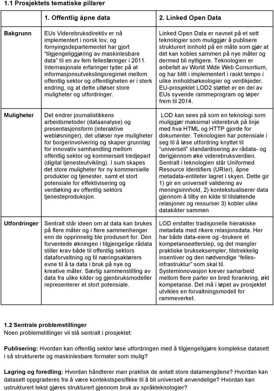 i 2011. Internasjonale erfaringer tyder på at informasjonsutvekslingsregimet mellom offentlig sektor og offentligheten er i sterk endring, og at dette utløser store muligheter og utfordringer.