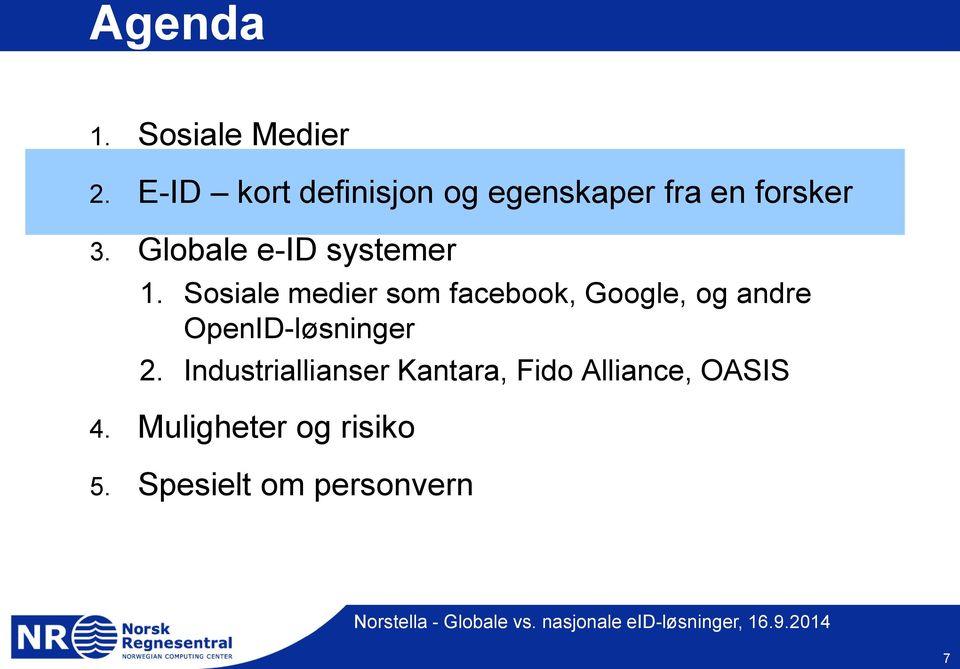 Globale e-id systemer 1.