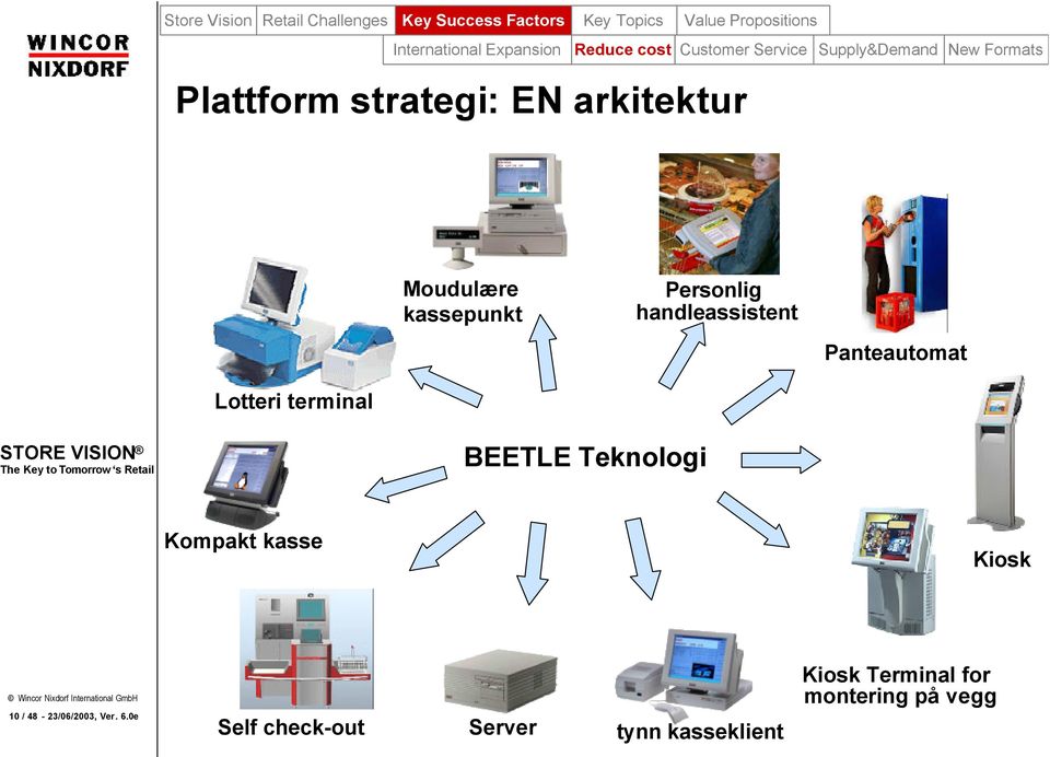 Moudulære kassepunkt Personlig handleassistent Panteautomat Lotteri terminal BEETLE Teknologi Kompakt