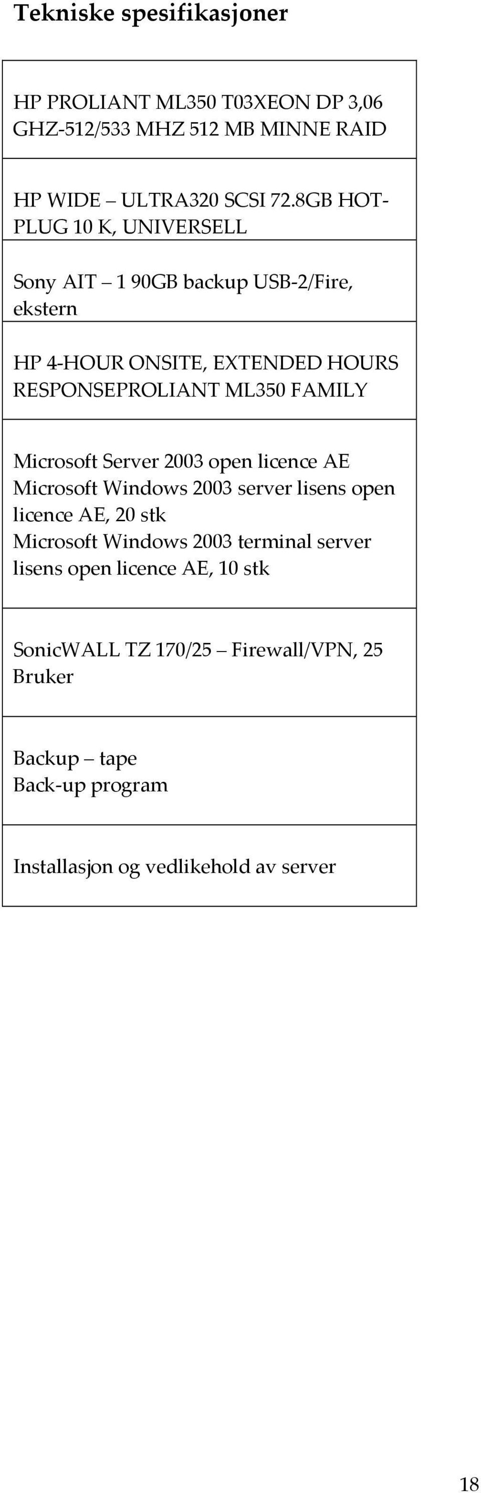 FAMILY Microsoft Server 2003 open licence AE Microsoft Windows 2003 server lisens open licence AE, 20 stk Microsoft Windows 2003