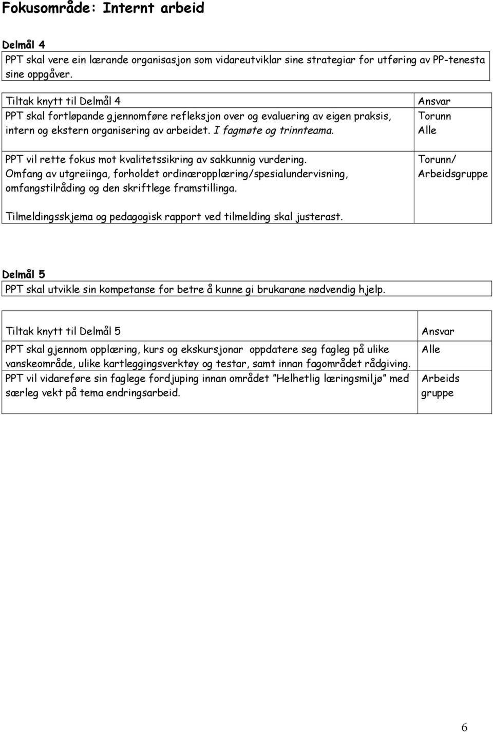 PPT vil rette fokus mot kvalitetssikring av sakkunnig vurdering. Omfang av utgreiinga, forholdet ordinæropplæring/spesialundervisning, omfangstilråding og den skriftlege framstillinga.