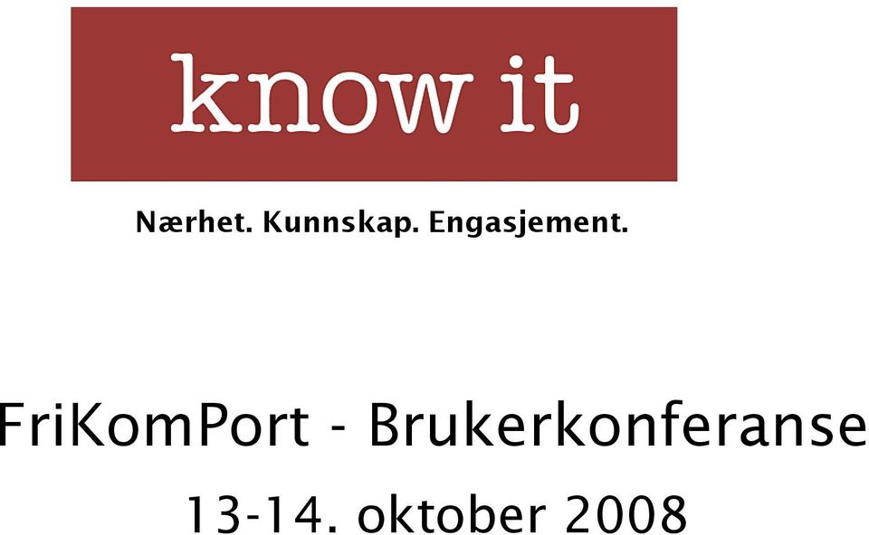 Innovasjon FriKomPort -