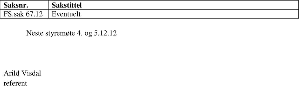 Neste styremøte 4. og 5.