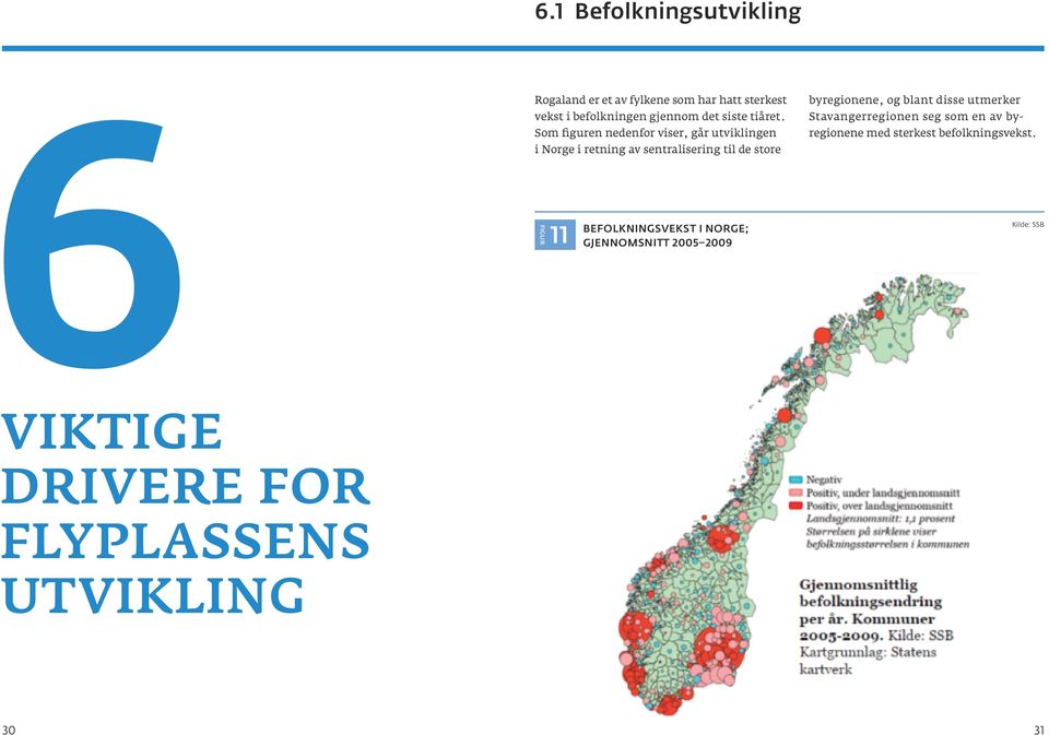 Som figuren nedenfor viser, går utviklingen i Norge i retning av sentralisering til de store FIGUR 11