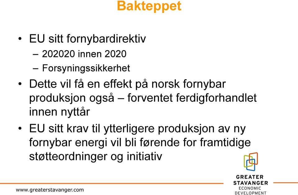 innen nyttår EU sitt krav til ytterligere produksjon av ny fornybar energi vil