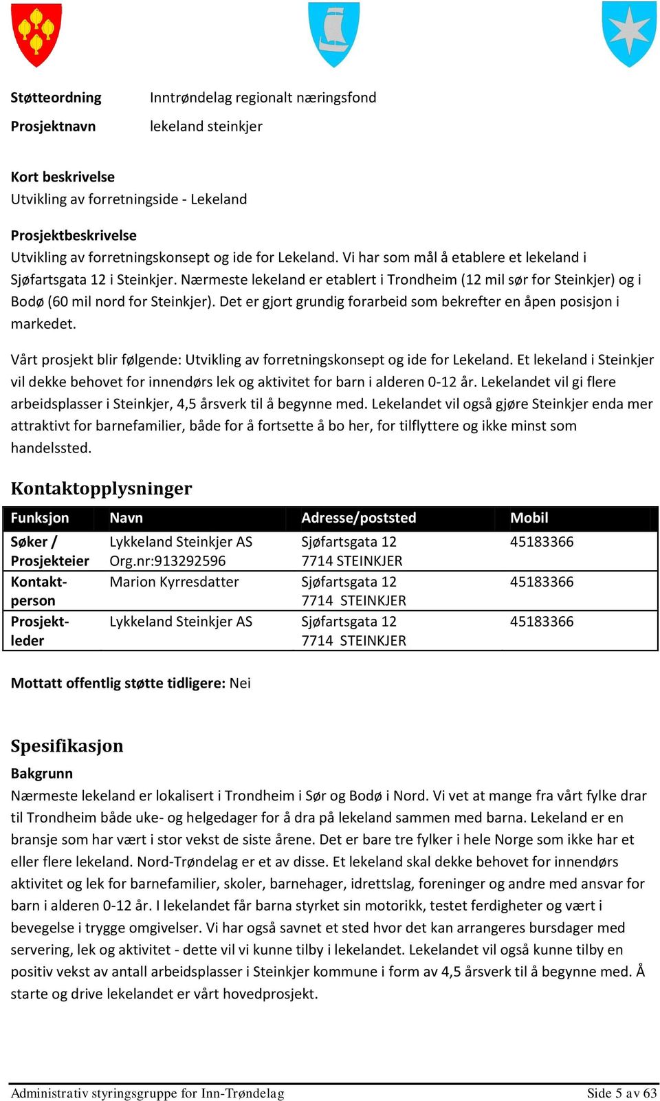 Det er gjort grundig forarbeid som bekrefter en åpen posisjon i markedet. Vårt prosjekt blir følgende: Utvikling av forretningskonsept og ide for Lekeland.