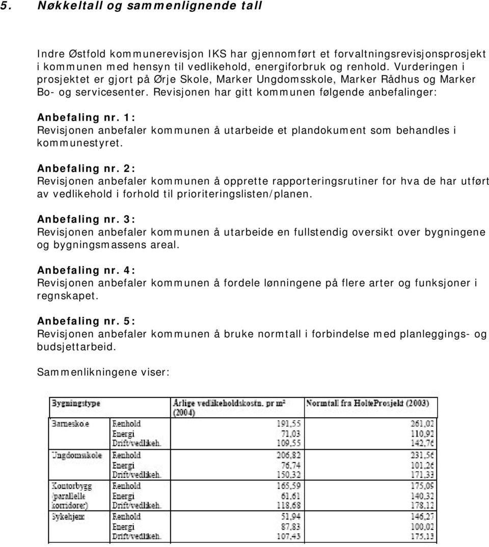 1: Revisjonen anbefaler kommunen å utarbeide et plandokument som behandles i kommunestyret. Anbefaling nr.