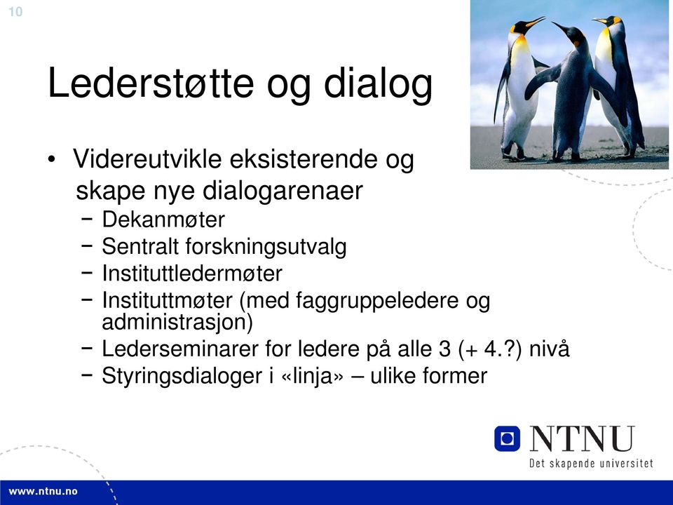 Instituttledermøter Instituttmøter (med faggruppeledere og