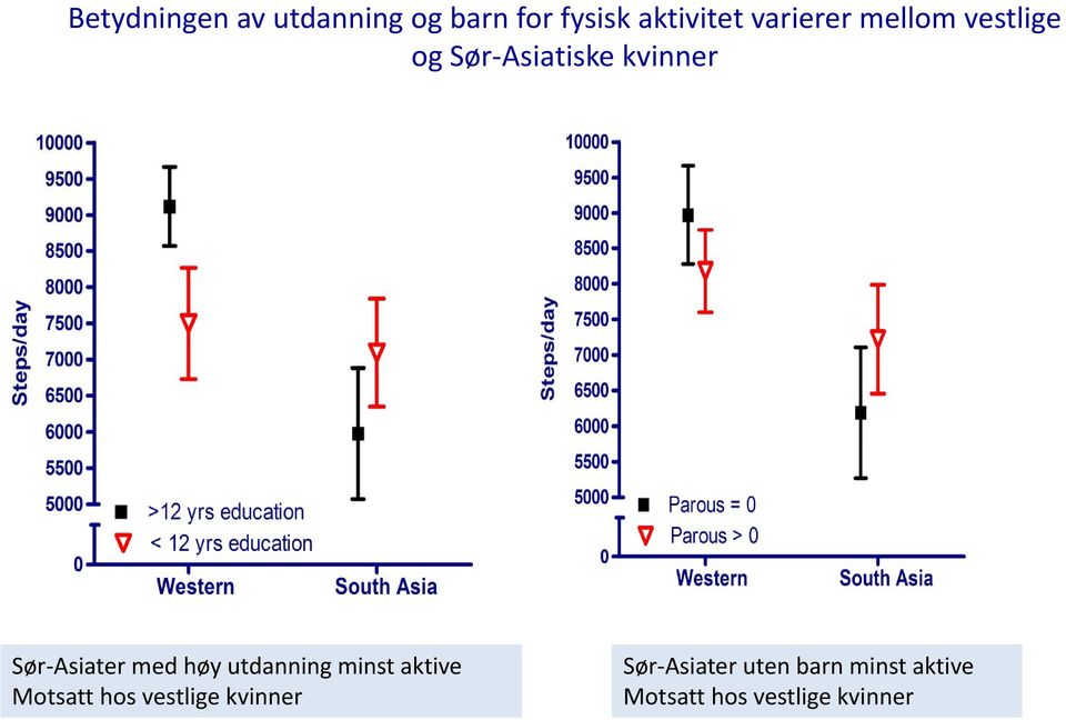 Asiater med høy utdanning minst aktive Sør Asiater uten