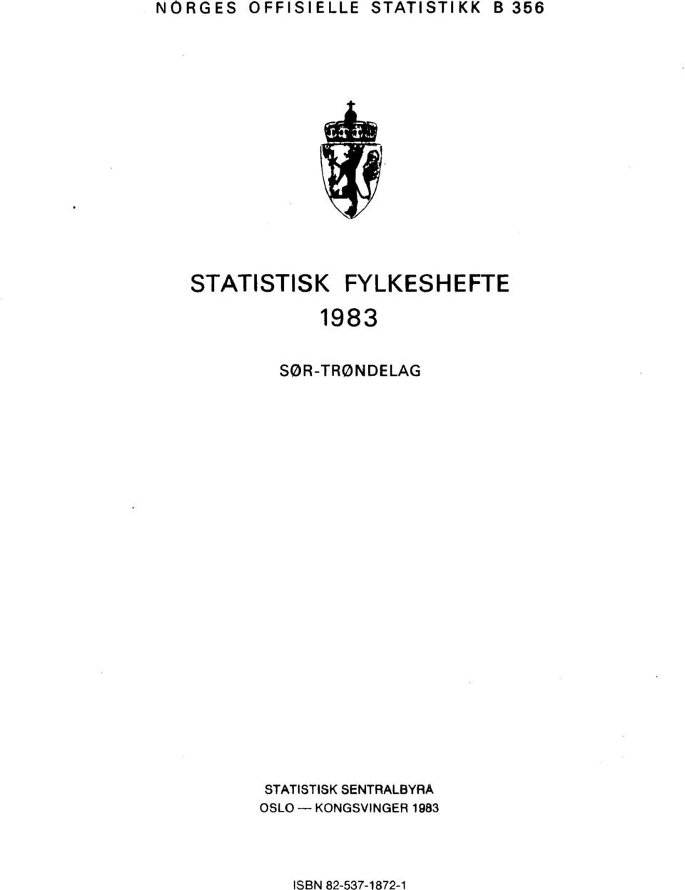 SØRTRØNDELAG STATISTISK