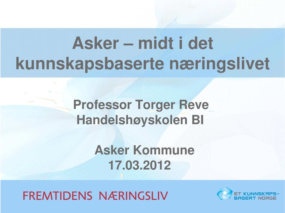 næringslivet Professor