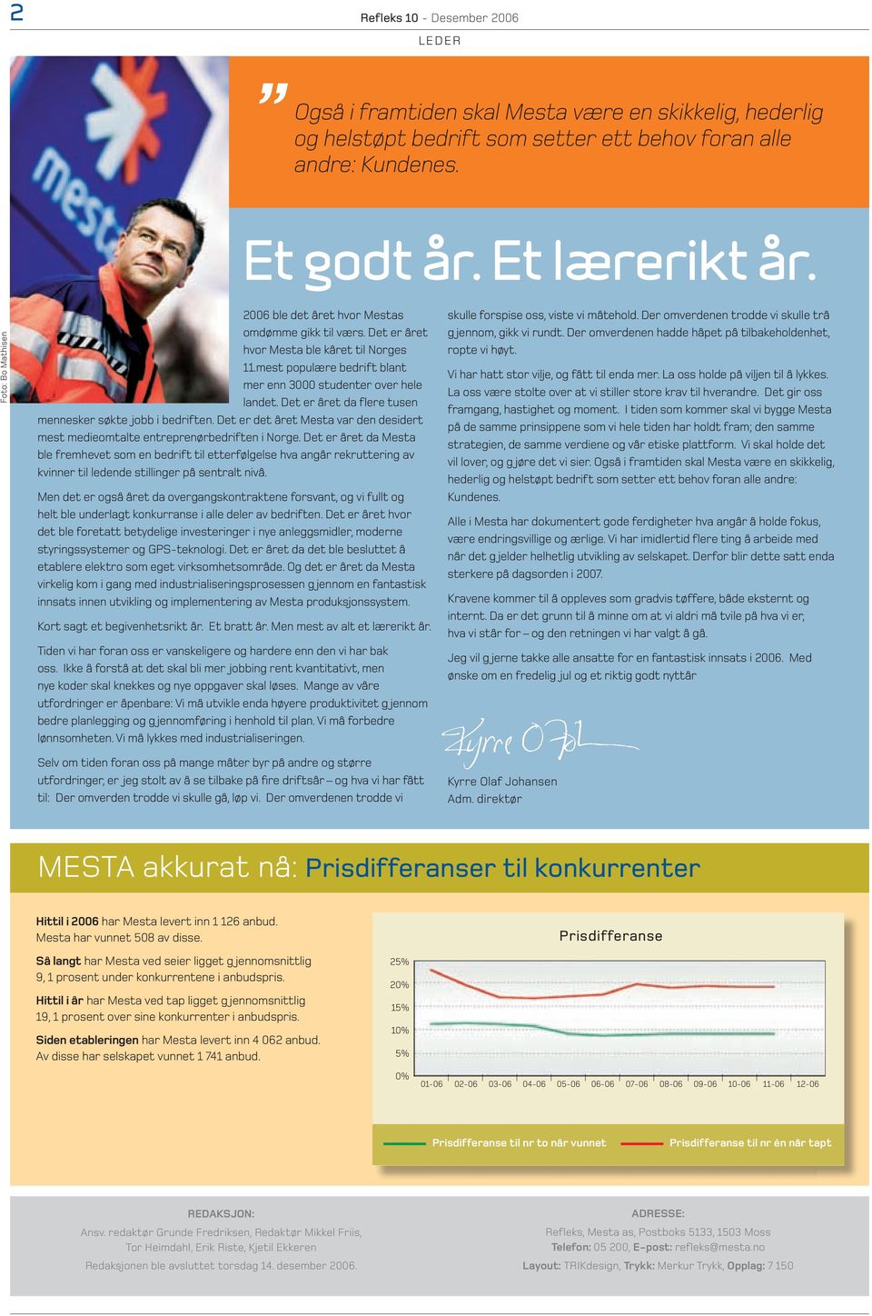 Det er året da flere tusen mennesker søkte jobb i bedriften. Det er det året Mesta var den desidert mest medieomtalte entreprenørbedriften i Norge.