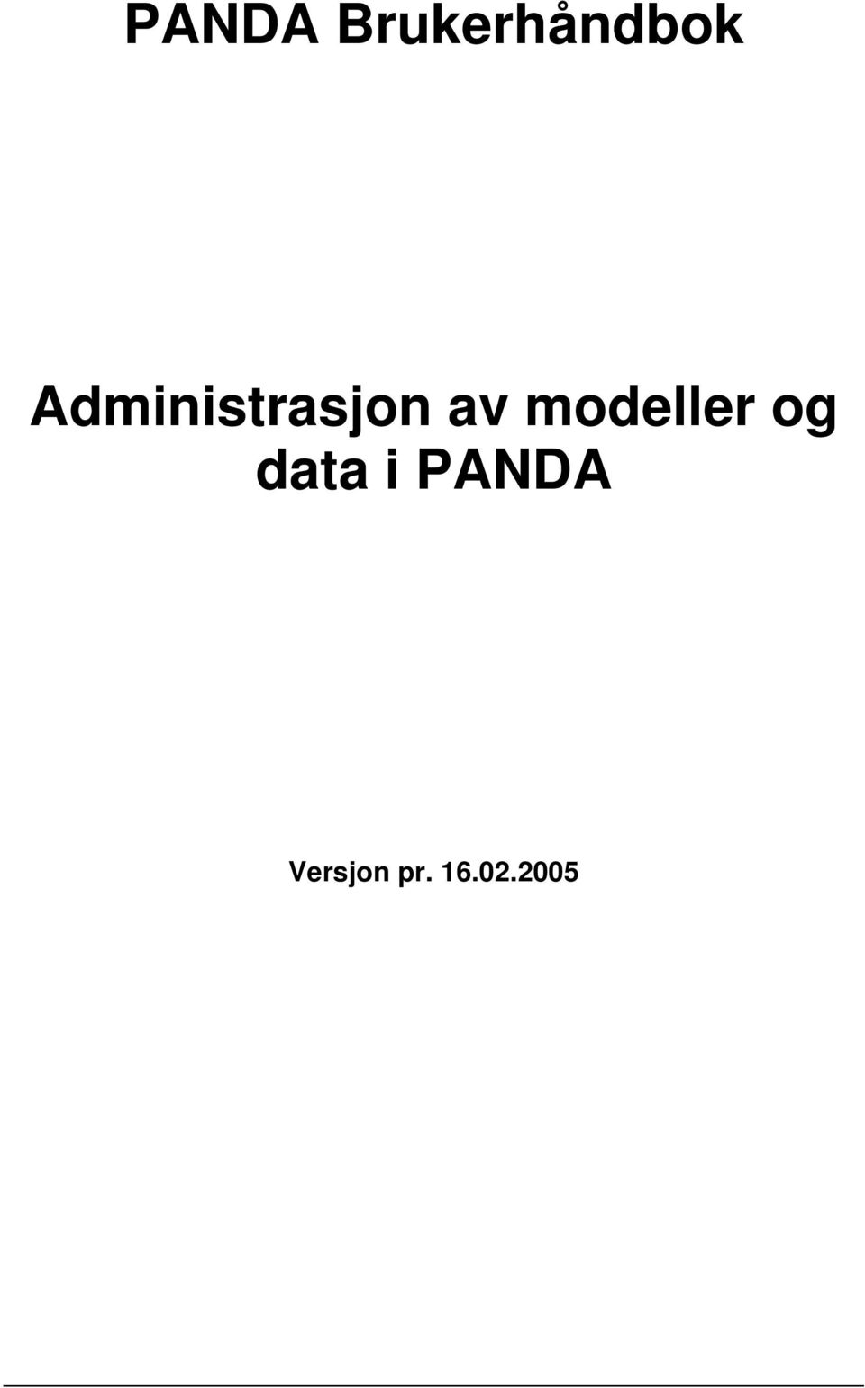 modeller og data i