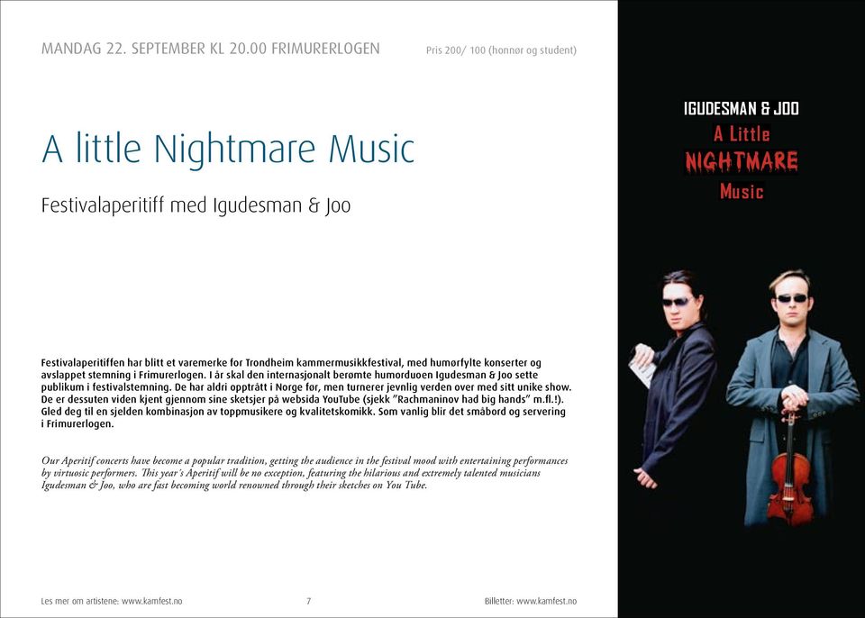 Little & NIGHTMARE JOO Music A Little NIGHTMARE IGUDESMAN Music& IGUDESMAN JOO & J A Little IGUDESMAN NIGHTMARE & JOO Music IGUDESMAN A Little & JOO NIGHTMARE Music A Little Music NIGHTMARE A Little