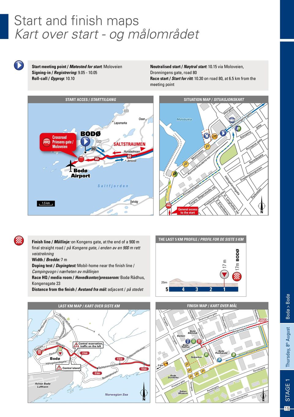 5 km from the meeting point START ACCES / Starttilgang SITUATION MAP / Situasjonskart Molobukta Moloveien Konrad Klausens vei Prinsens gate General access to the start Fredensborgveien Torgny