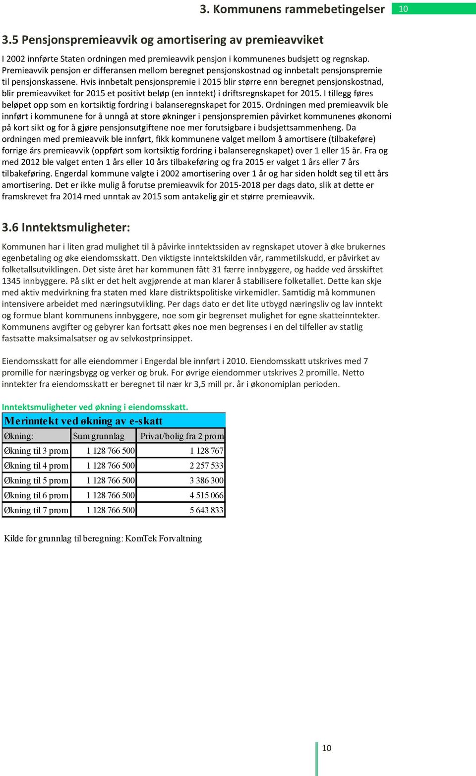 Hvis innbetalt pensjonspremie i 2015 blir større enn beregnet pensjonskostnad, blir premieavviket for 2015 et positivt beløp (en inntekt) i driftsregnskapet for 2015.