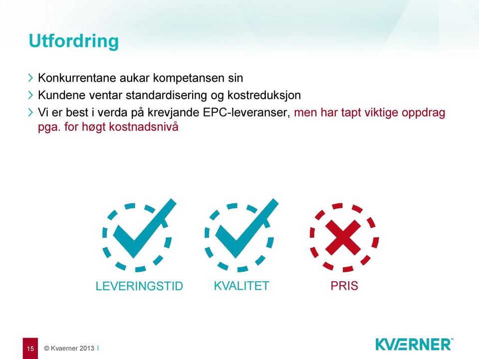 verda på krevjande EPC-leveranser, men har tapt viktige