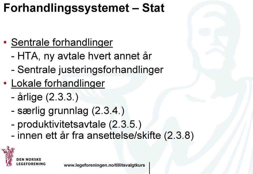 forhandlinger - årlige (2.3.3.) - særlig grunnlag (2.3.4.