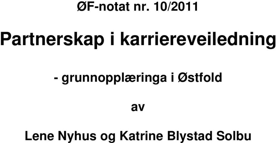 karriereveiledning -