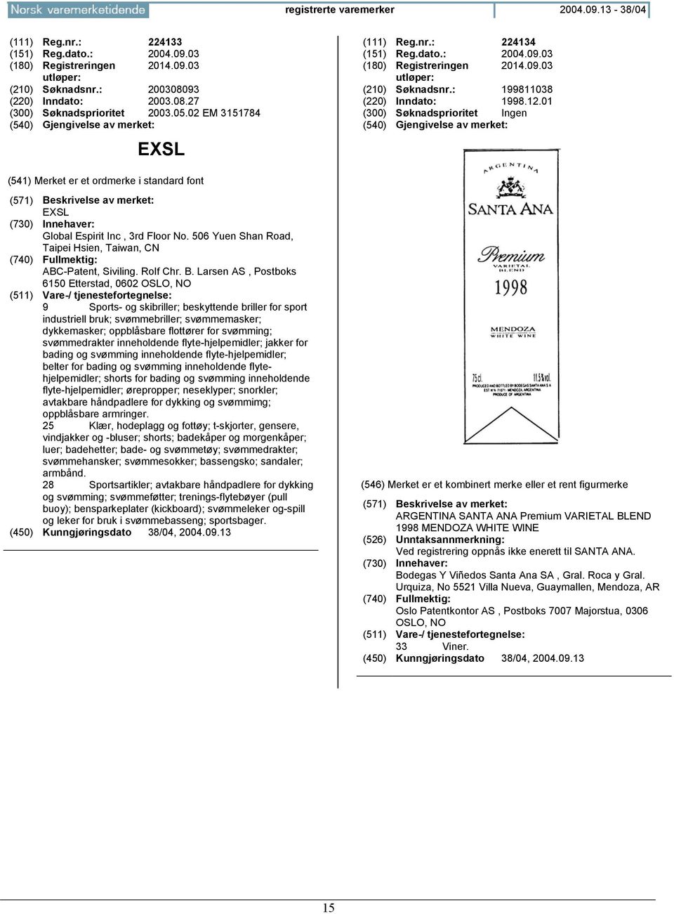 506 Yuen Shan Road, Taipei Hsien, Taiwan, CN ABC-Patent, Siviling. Rolf Chr. B.