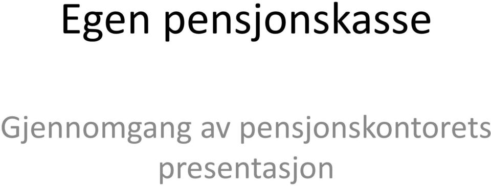 Gjennomgang av