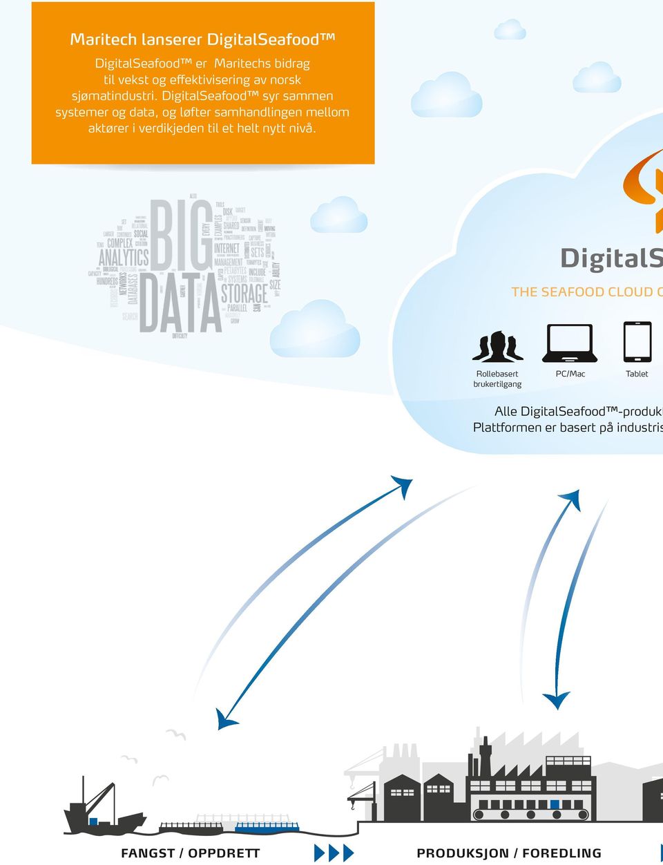 DigitalSeafood syr sammen systemer og data, og løfter samhandlingen mellom aktører i verdikjeden til et