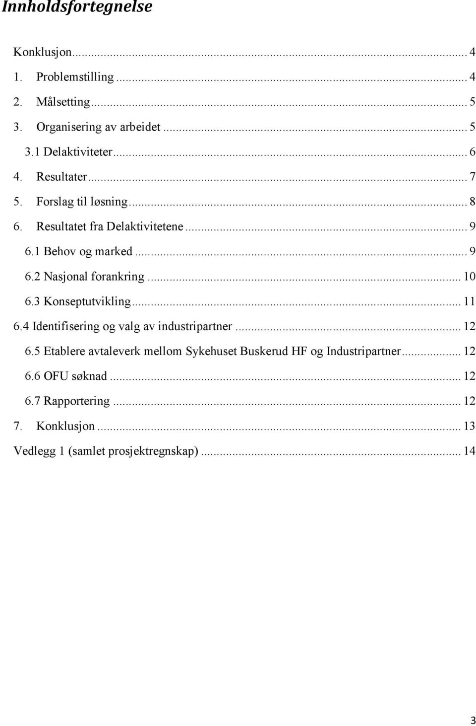 .. 10 6.3 Konseptutvikling... 11 6.4 Identifisering og valg av industripartner... 12 6.