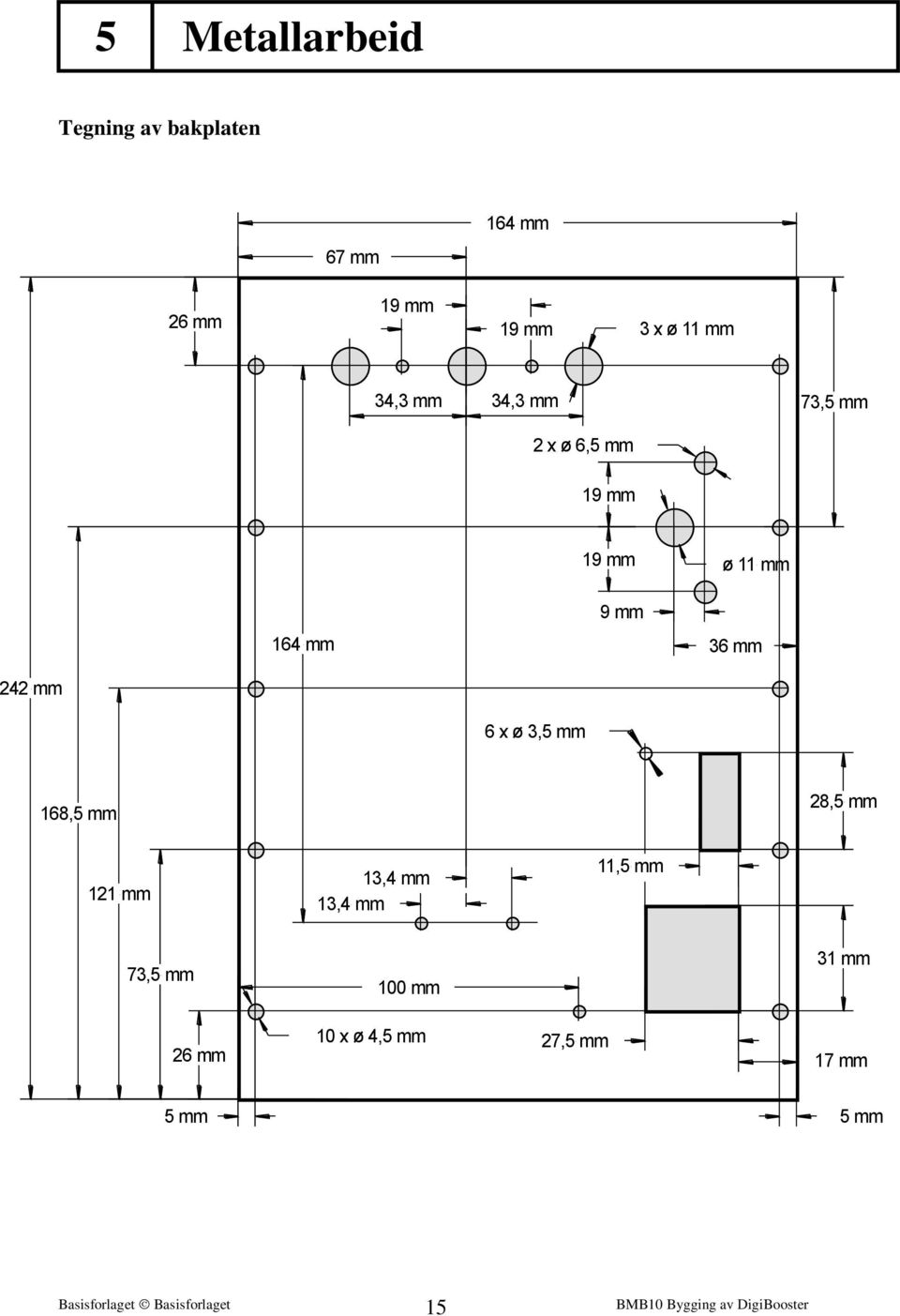 mm 36 mm 242 mm 6 x ø 3,5 mm 168,5 mm 28,5 mm 121 mm 13,4 mm 13,4 mm