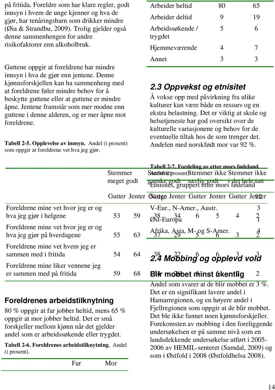 Denne kjønnsforskjellen kan ha sammenheng med at foreldrene føler mindre behov for å beskytte guttene eller at guttene er mindre åpne.