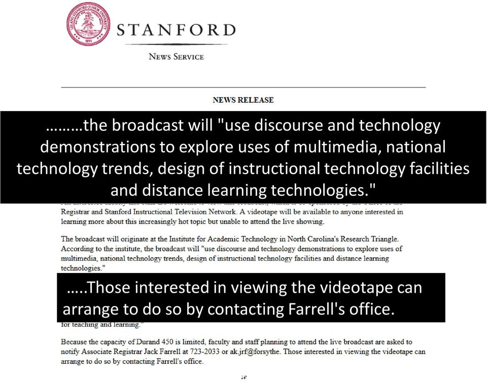 technology facilities and distance learning technologies.".