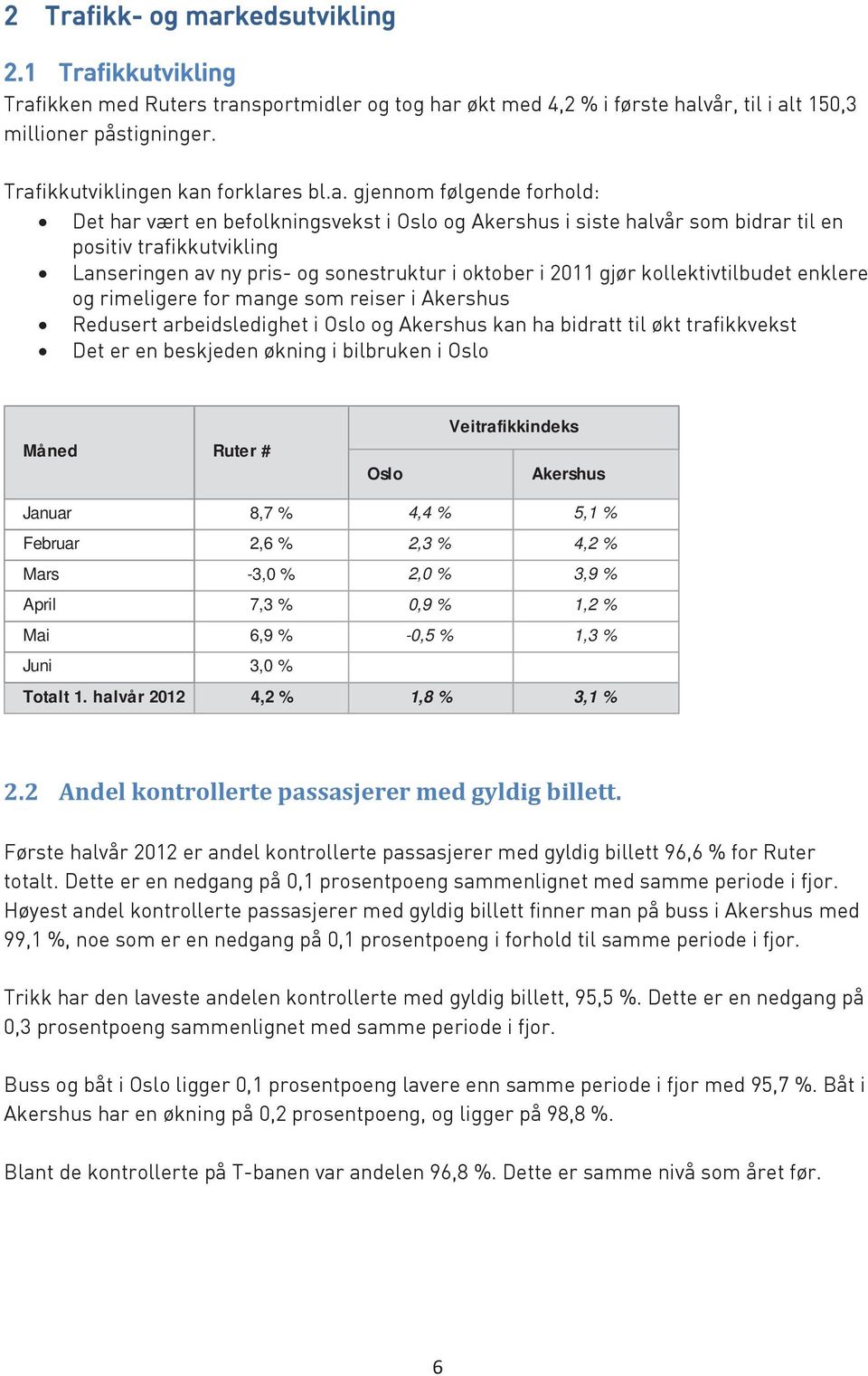 og sonestruktur i oktober i 2011 gjør kollektivtilbudet enklere og rimeligere for mange som reiser i Akershus Redusert arbeidsledighet i Oslo og Akershus kan ha bidratt til økt trafikkvekst Det er en