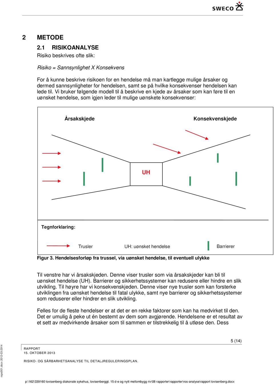 samt se på hvilke konsekvenser hendelsen kan lede til.