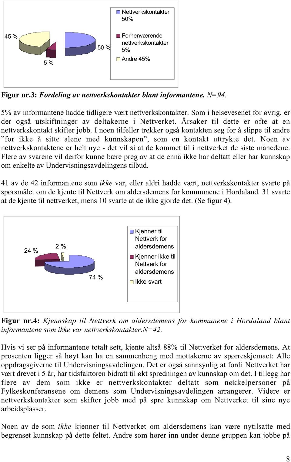 Årsaker til dette er ofte at en nettverkskontakt skifter jobb. I noen tilfeller trekker også kontakten seg for å slippe til andre for ikke å sitte alene med kunnskapen, som en kontakt uttrykte det.