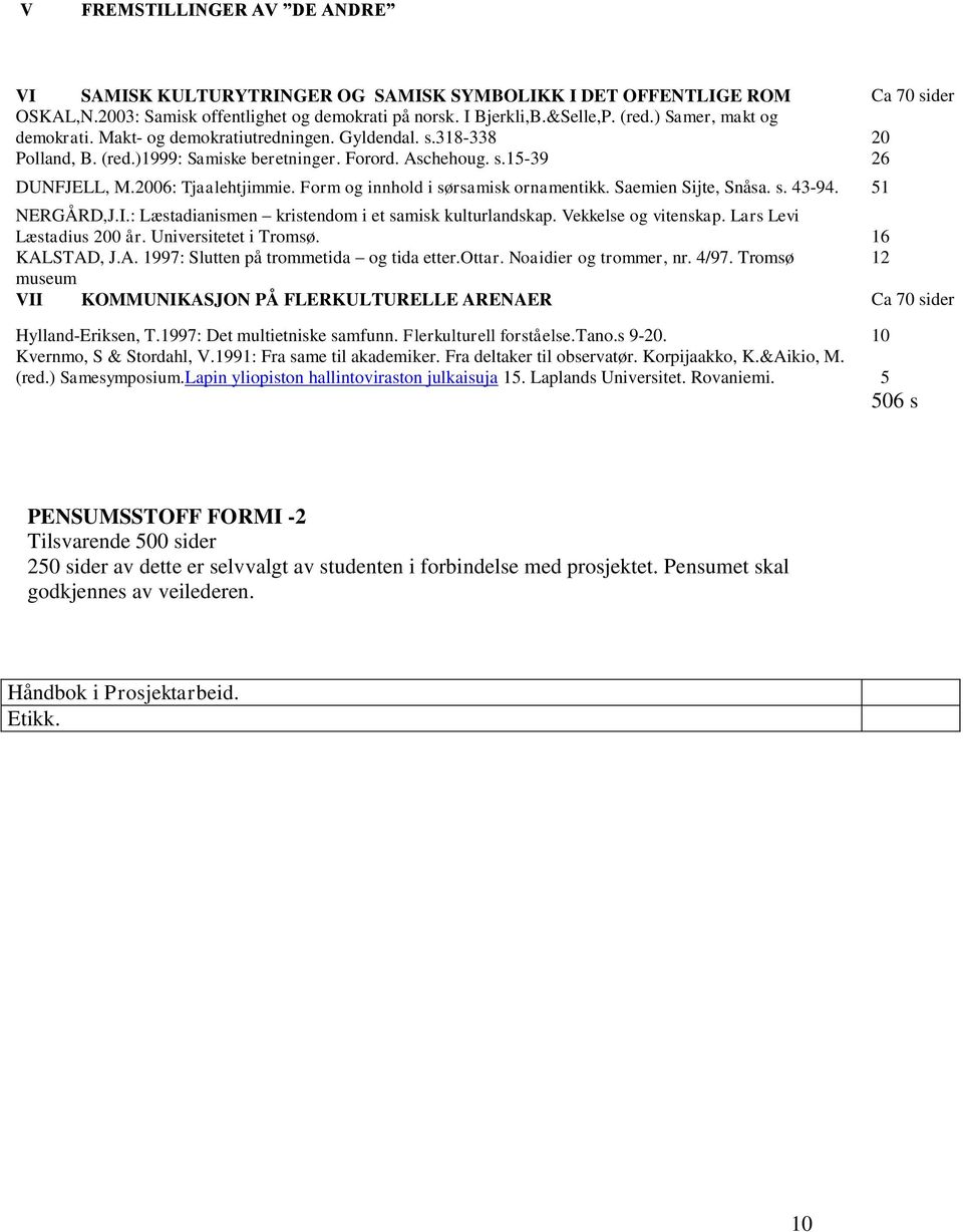 Form og innhold i sørsamisk ornamentikk. Saemien Sijte, Snåsa. s. 43-94. 51 NERGÅRD,J.I.: Læstadianismen kristendom i et samisk kulturlandskap. Vekkelse og vitenskap. Lars Levi Læstadius 200 år.