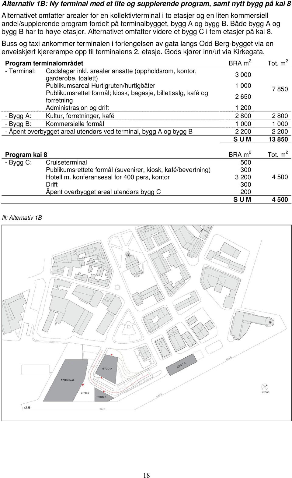 Buss og taxi ankommer terminalen i forlengelsen av gata langs Odd Berg-bygget via en enveiskjørt kjørerampe opp til terminalens 2. etasje. Gods kjører inn/ut via Kirkegata.