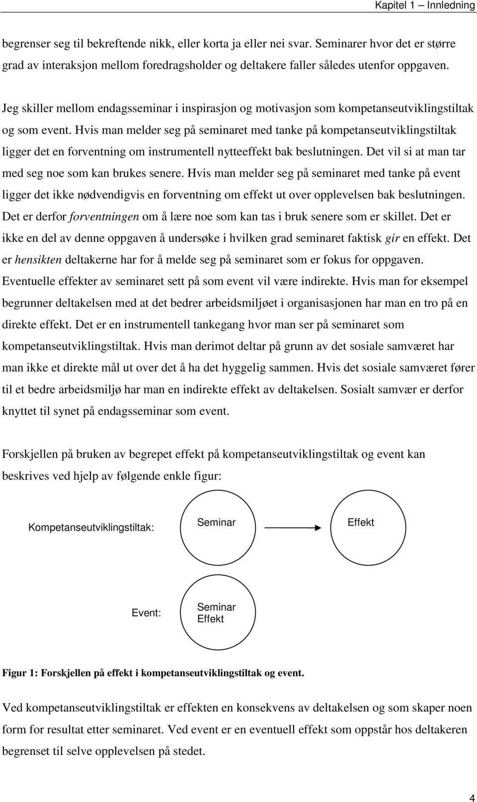 Jeg skiller mellom endagsseminar i inspirasjon og motivasjon som kompetanseutviklingstiltak og som event.