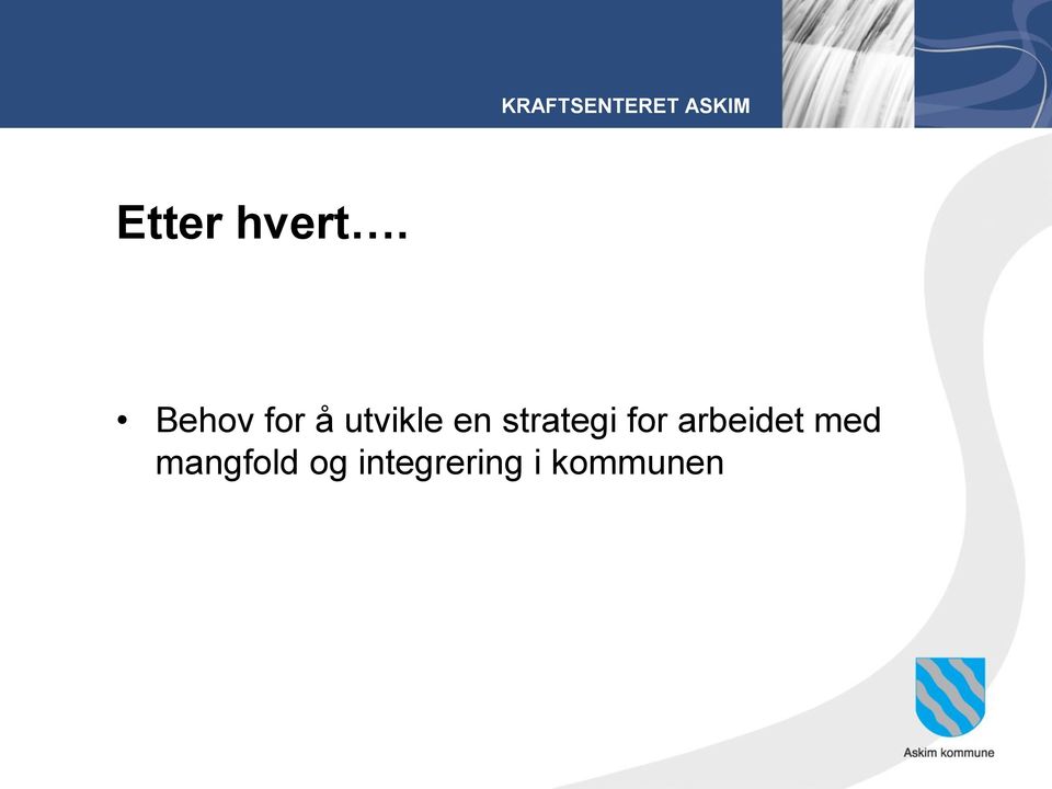 strategi for arbeidet