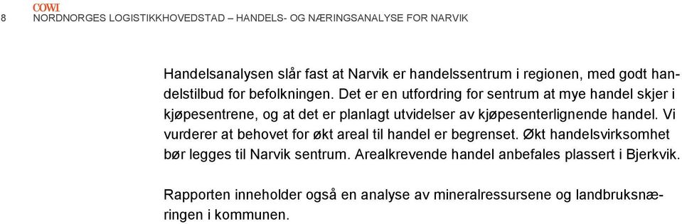 Det er en utfordring for sentrum at mye handel skjer i kjøpesentrene, og at det er planlagt utvidelser av kjøpesenterlignende handel.