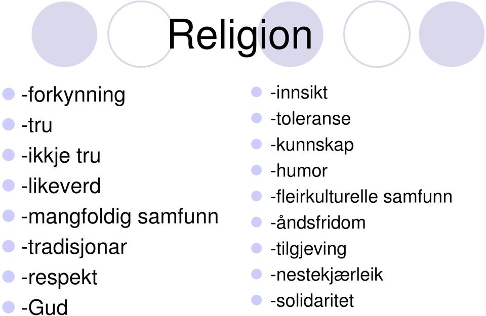 -innsikt -toleranse -kunnskap -humor