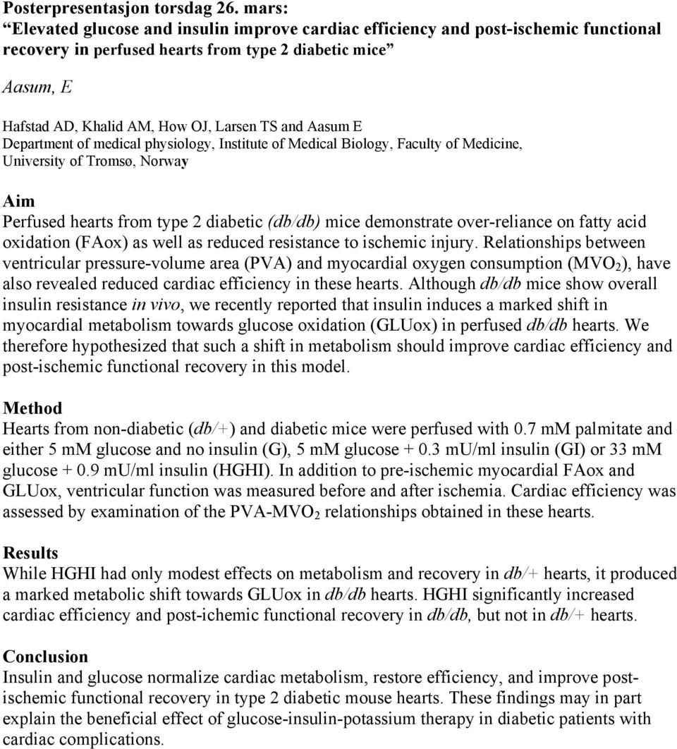 fatty acid oxidation (FAox) as well as reduced resistance to ischemic injury.