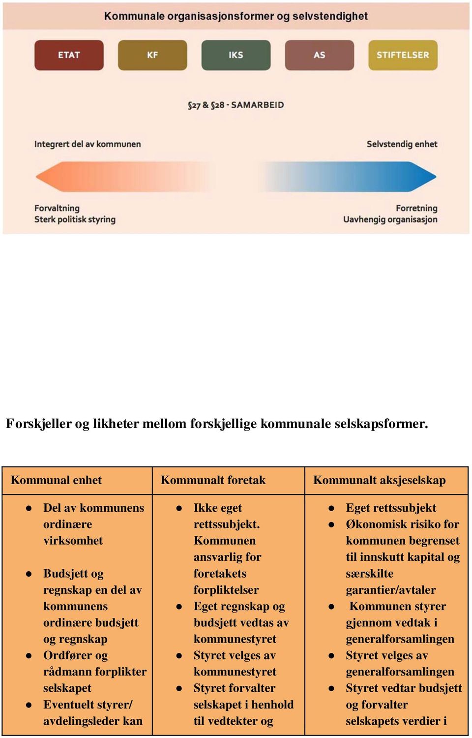 forplikter selskapet Eventuelt styrer/ avdelingsleder kan Ikke eget rettssubjekt.