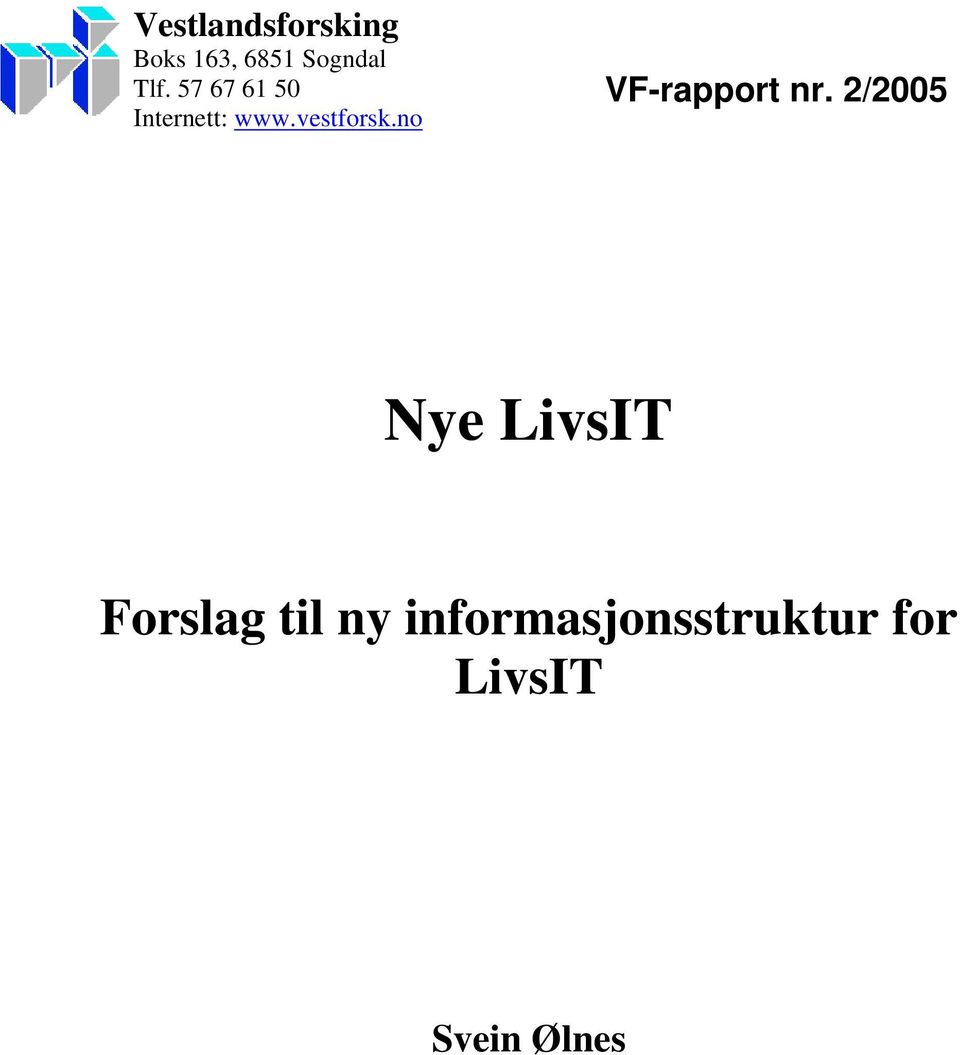 no VF-rapport nr.