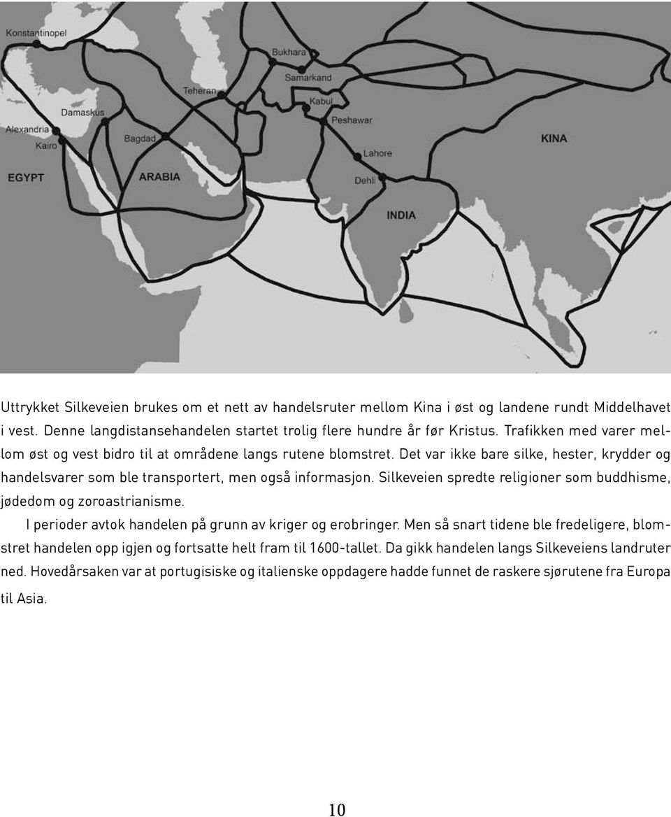 Silkeveien spredte religioner som buddhisme, jødedom og zoroastrianisme. I perioder avtok handelen på grunn av kriger og erobringer.