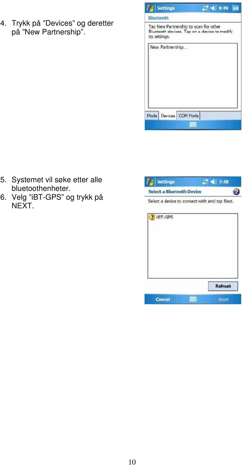 Systemet vil søke etter alle