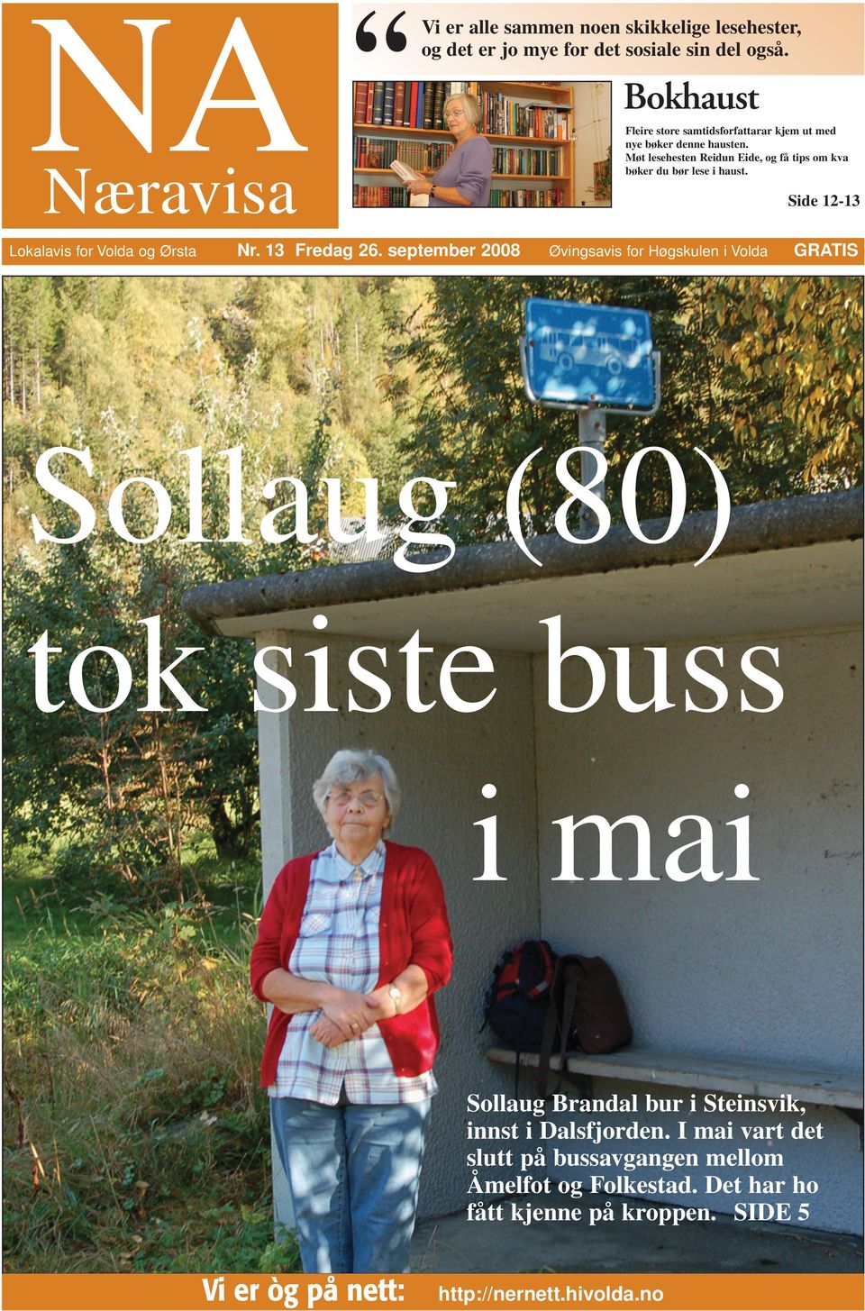 Side 12-13 Lokalavis for Volda og Ørsta Nr. 13 Fredag 26.